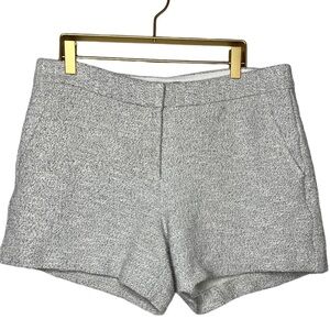 Theory Black and White Knit Tailored Shorts